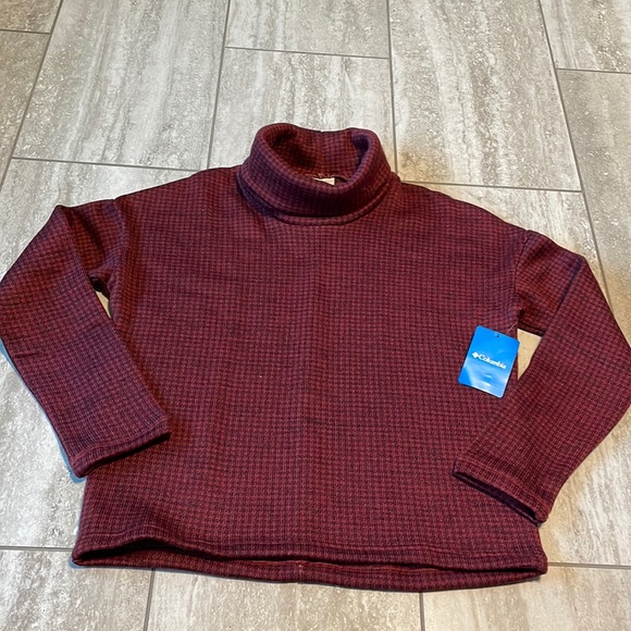 Columbia Medium turtle neck,pullover chillin fleece long sleeves for women - Picture 1 of 5